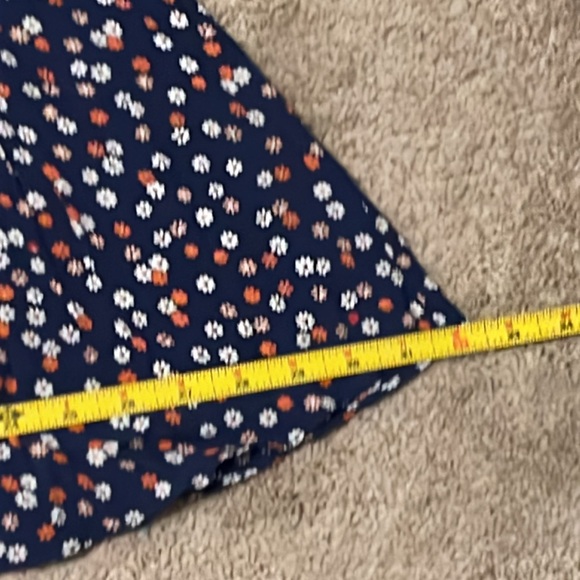 NWOT Madewell Navy Blue Flower Dress-Size 10 - Picture 14 of 16